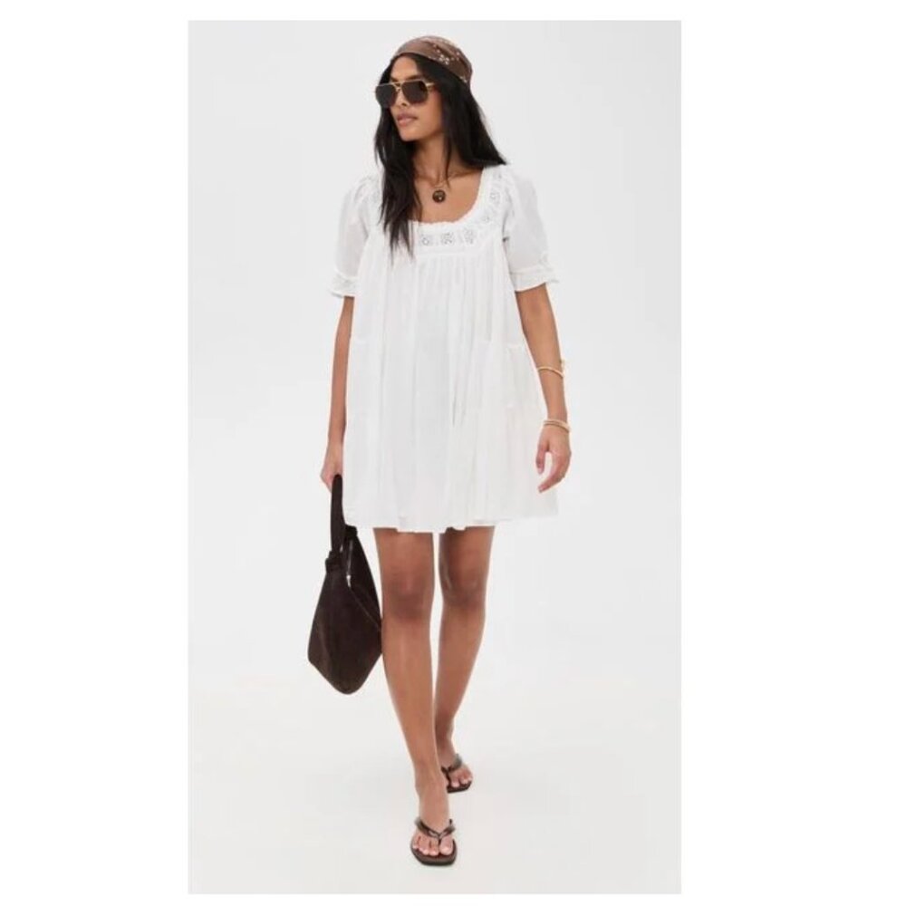 Women's White Sandy Shores Babydoll Dress - Picture 4 of 4